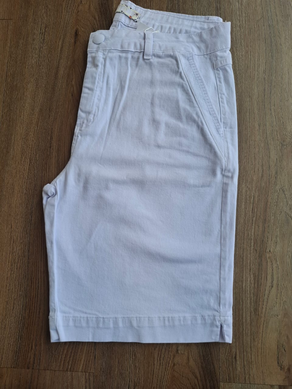 Bermuda sarja branca joelho - Zampers