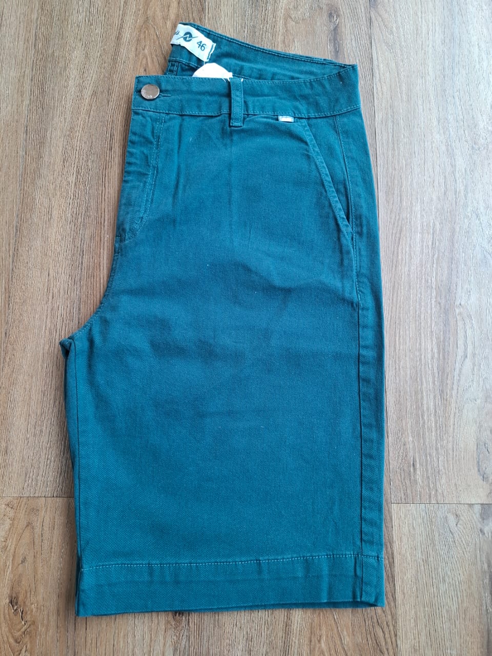 Bermuda verde escuro de sarja comprida - Zampers