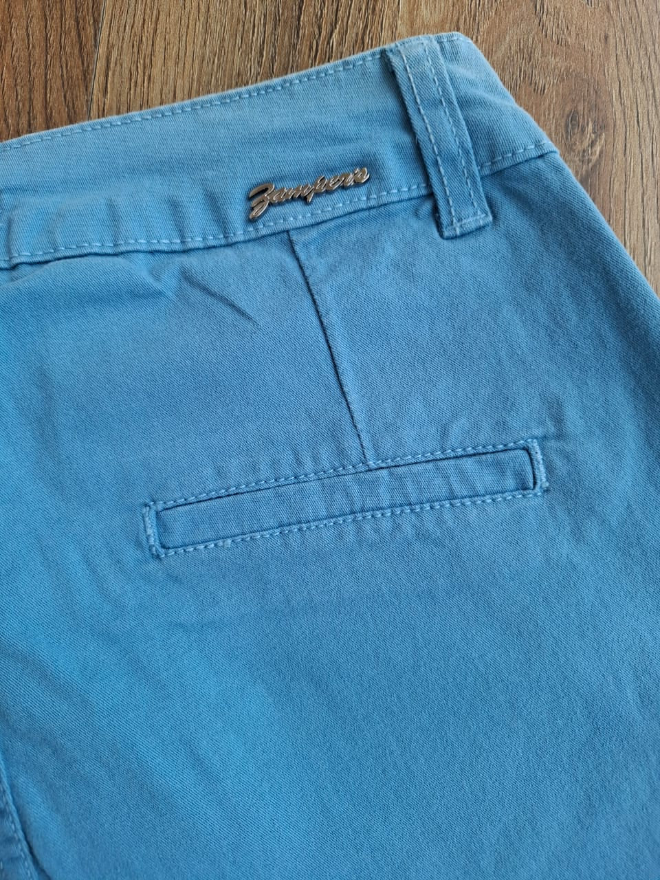 Bermuda verde escuro de sarja comprida - Zampers