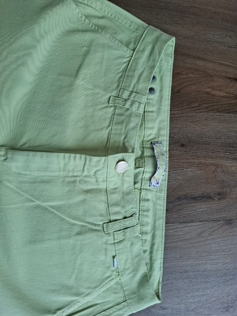 Bermuda sarja bolso faca verde - Zampers