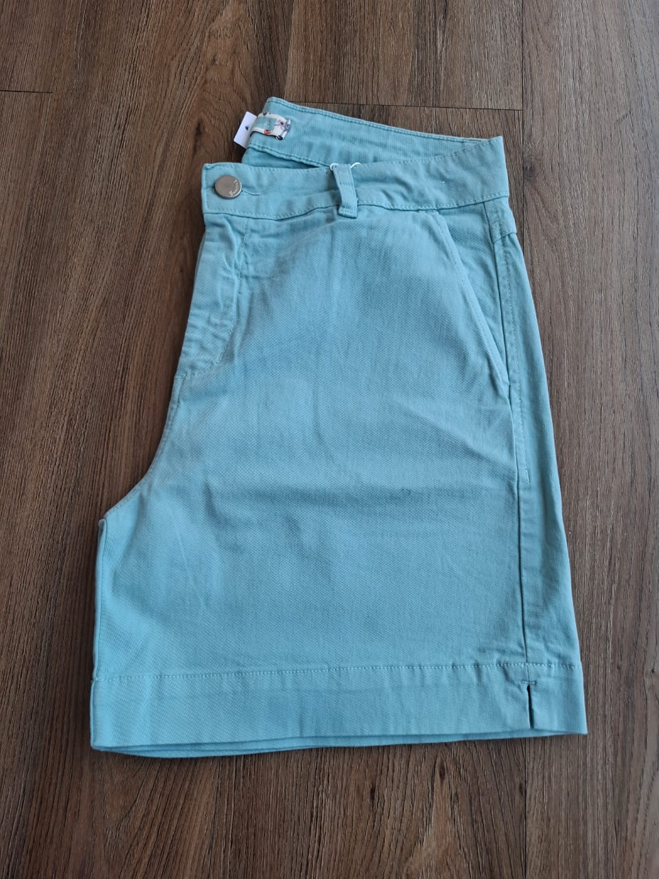 Bermuda sarja meia coxa verde água - Zampers