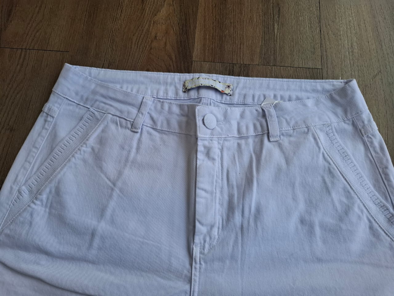 Bermuda sarja branca joelho - Zampers