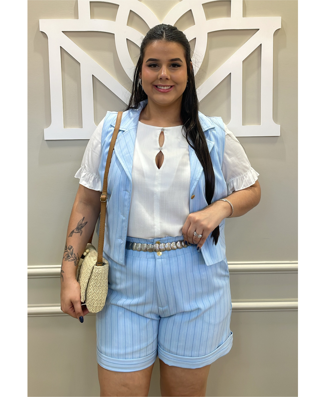 Blusa off decote gota strass - Savannah