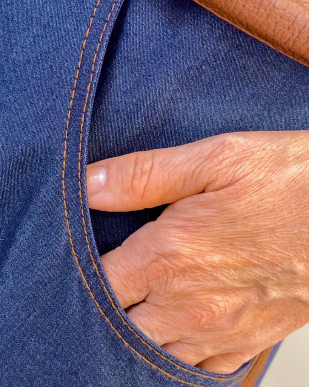 Vestido midi jeans salopete