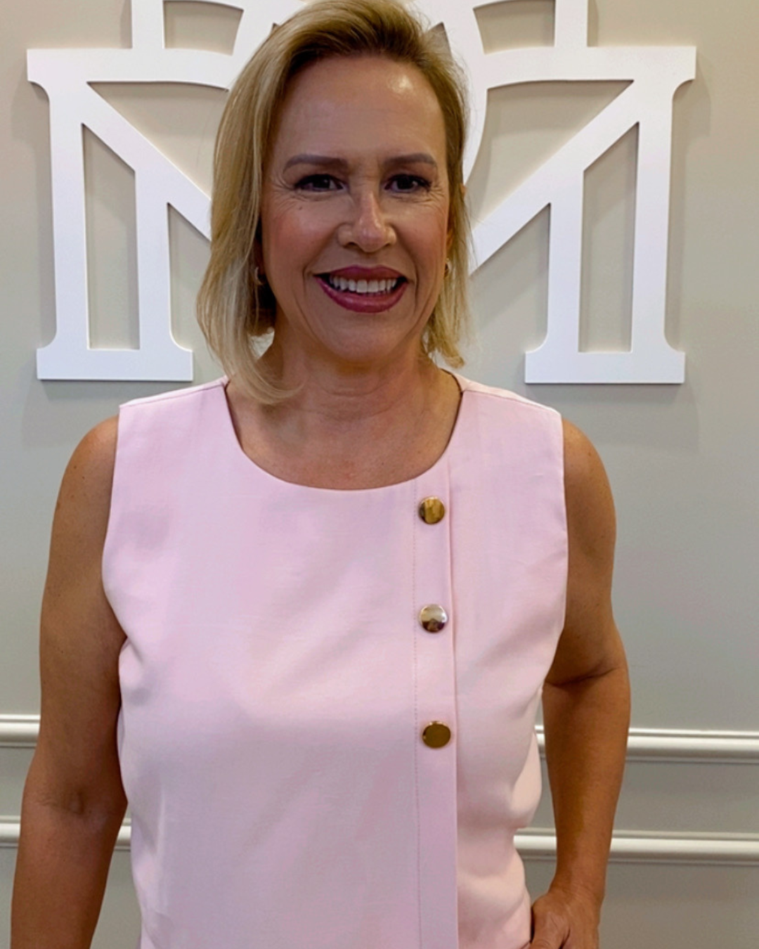 Conjunto de alfaiataria rosa