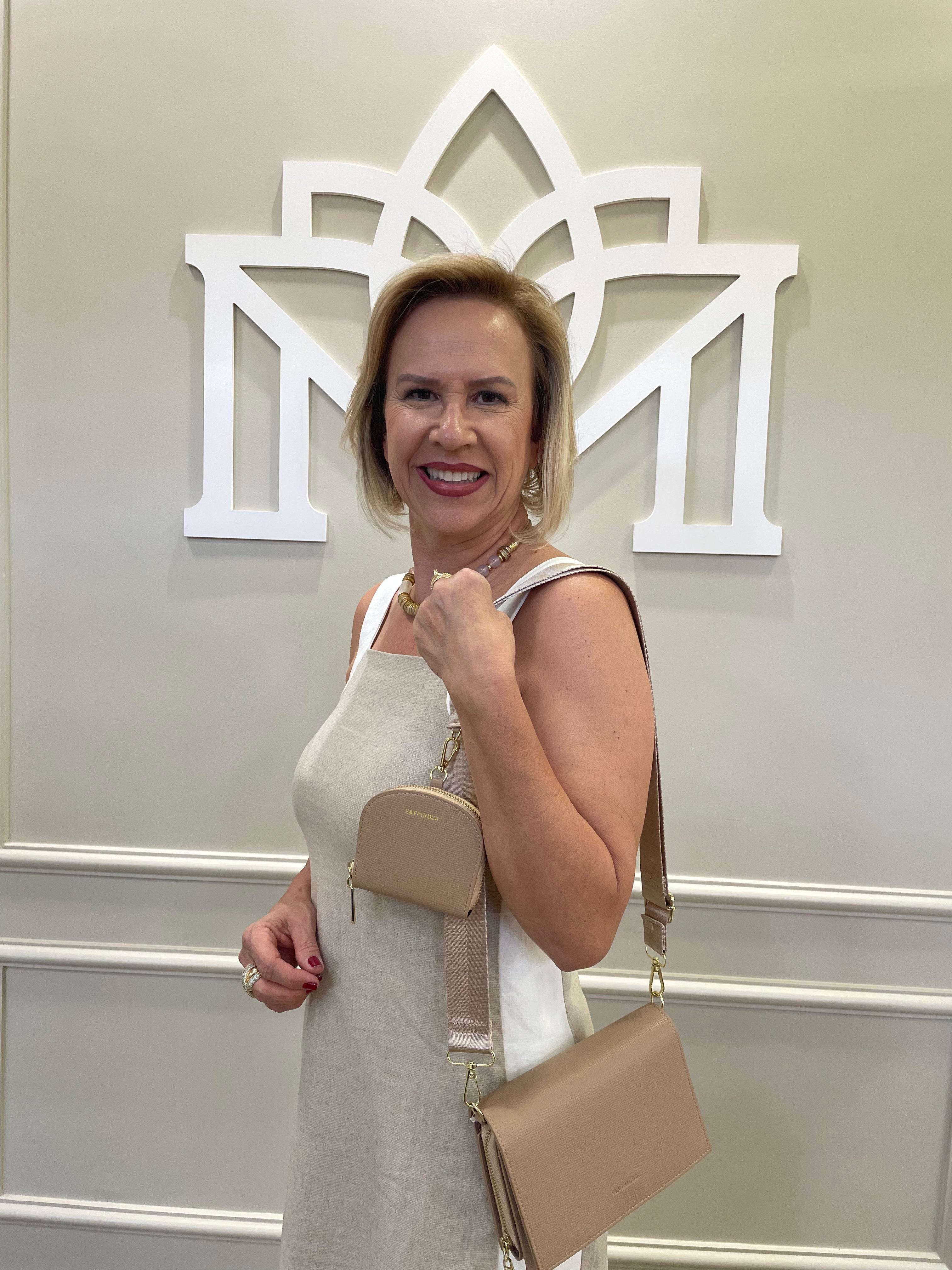 Vestido midi linho natural faixa off - Seiki