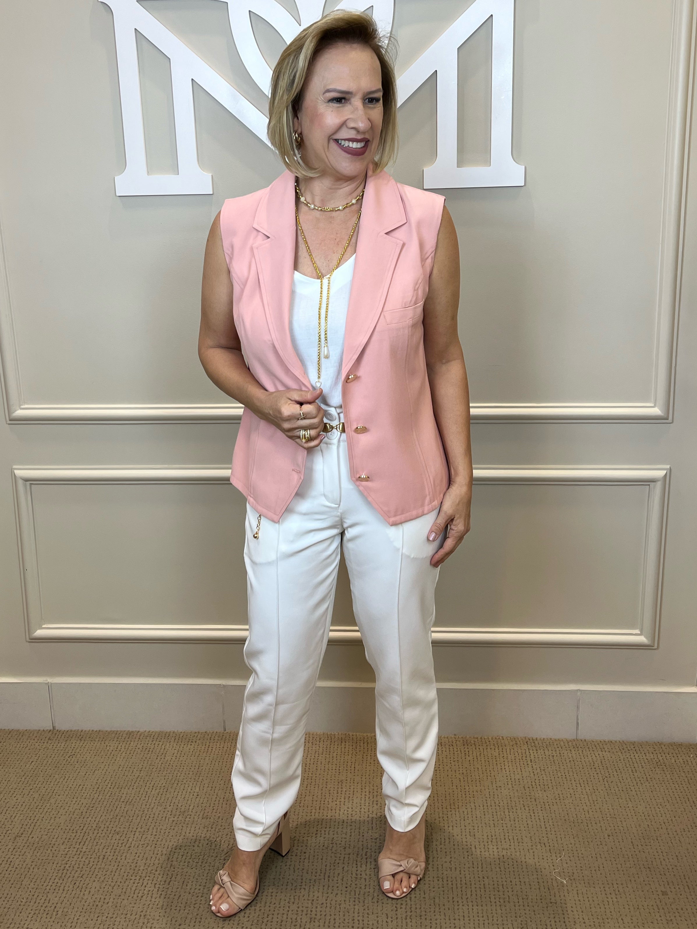 Colete alfaiataria alongado