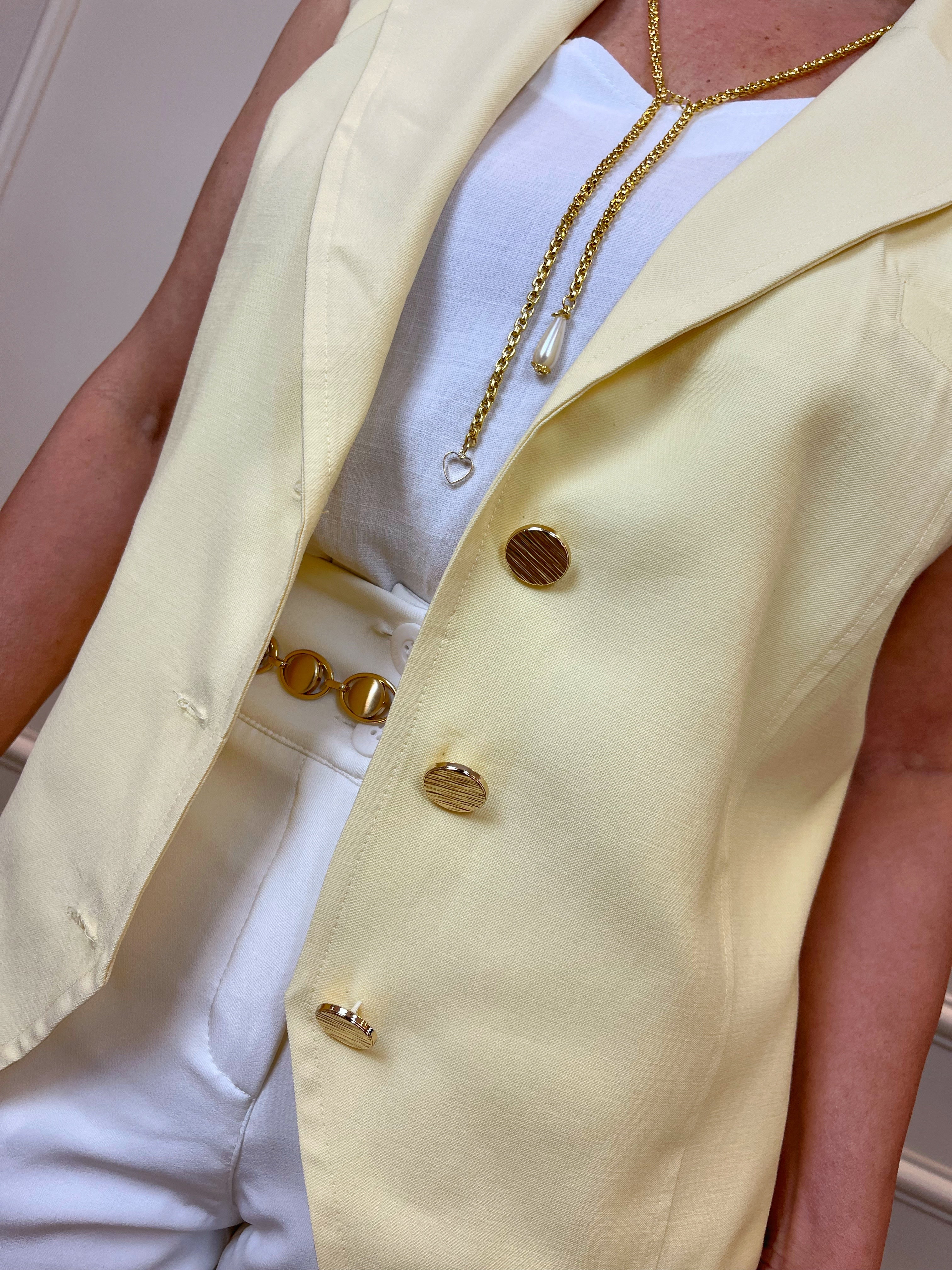 Colete alfaiataria alongado