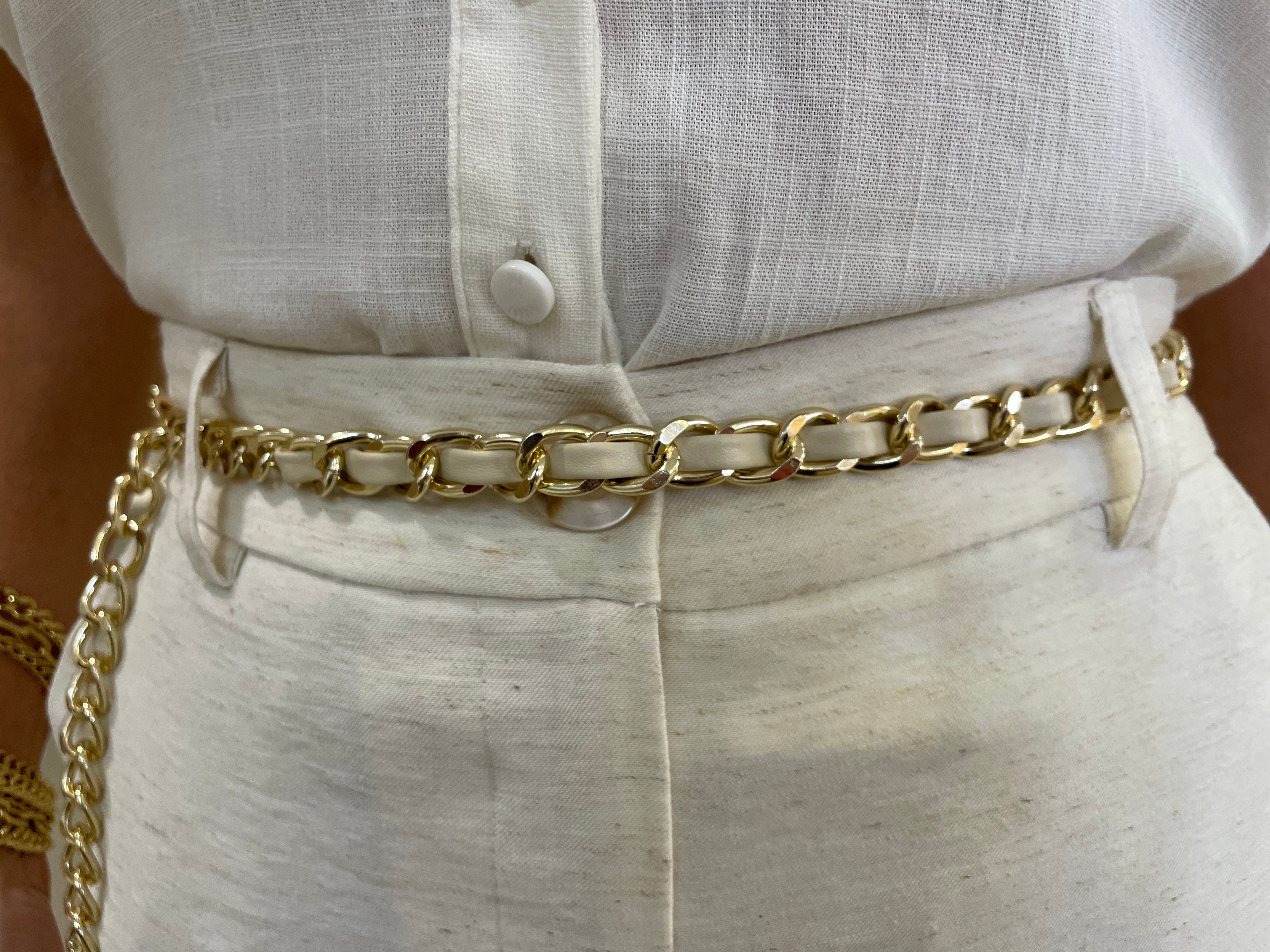 Calça reta alfaiataria linho bolso botão - Seiki