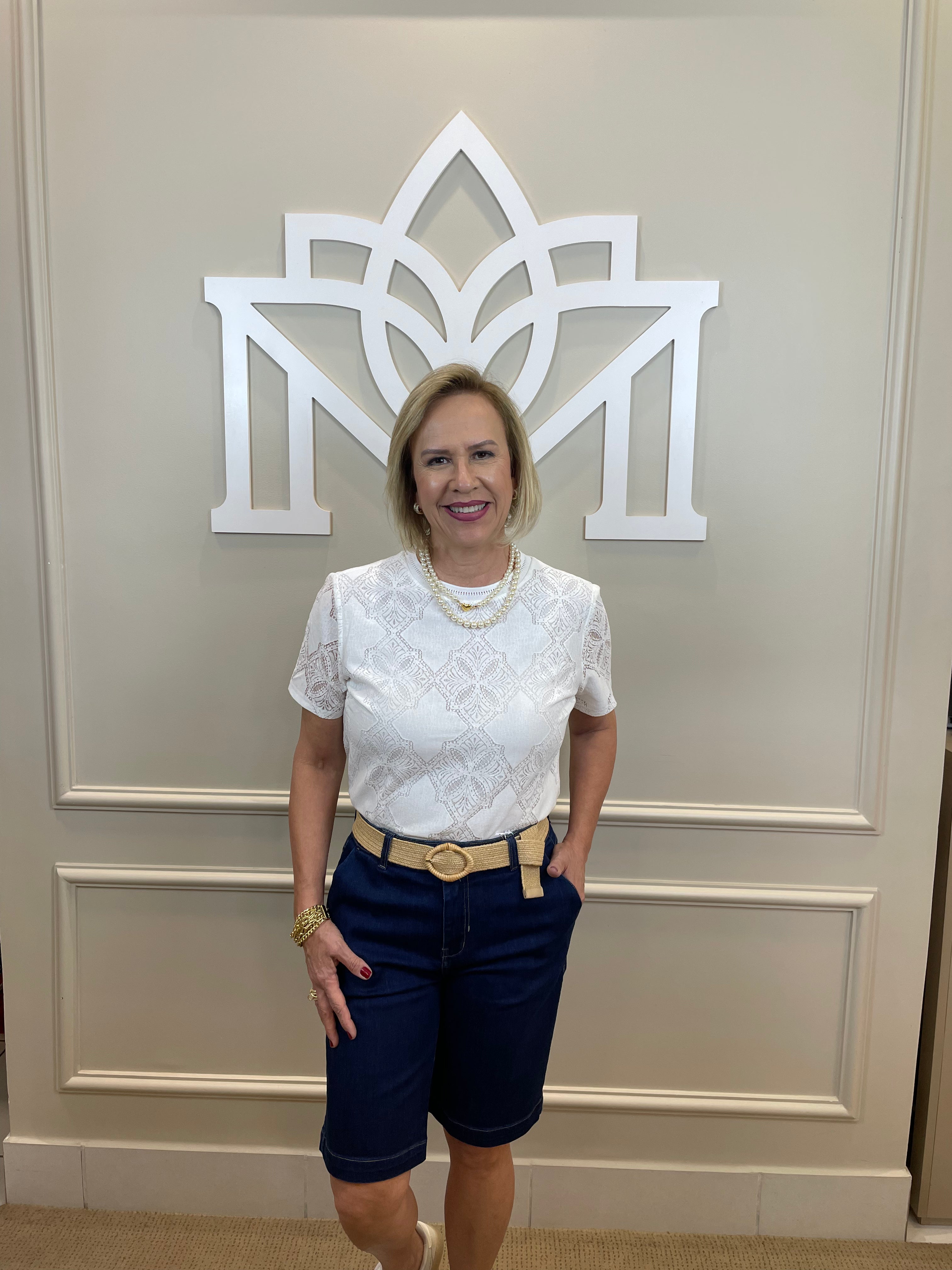 Bermuda jeans escura bolso faca - Zampers