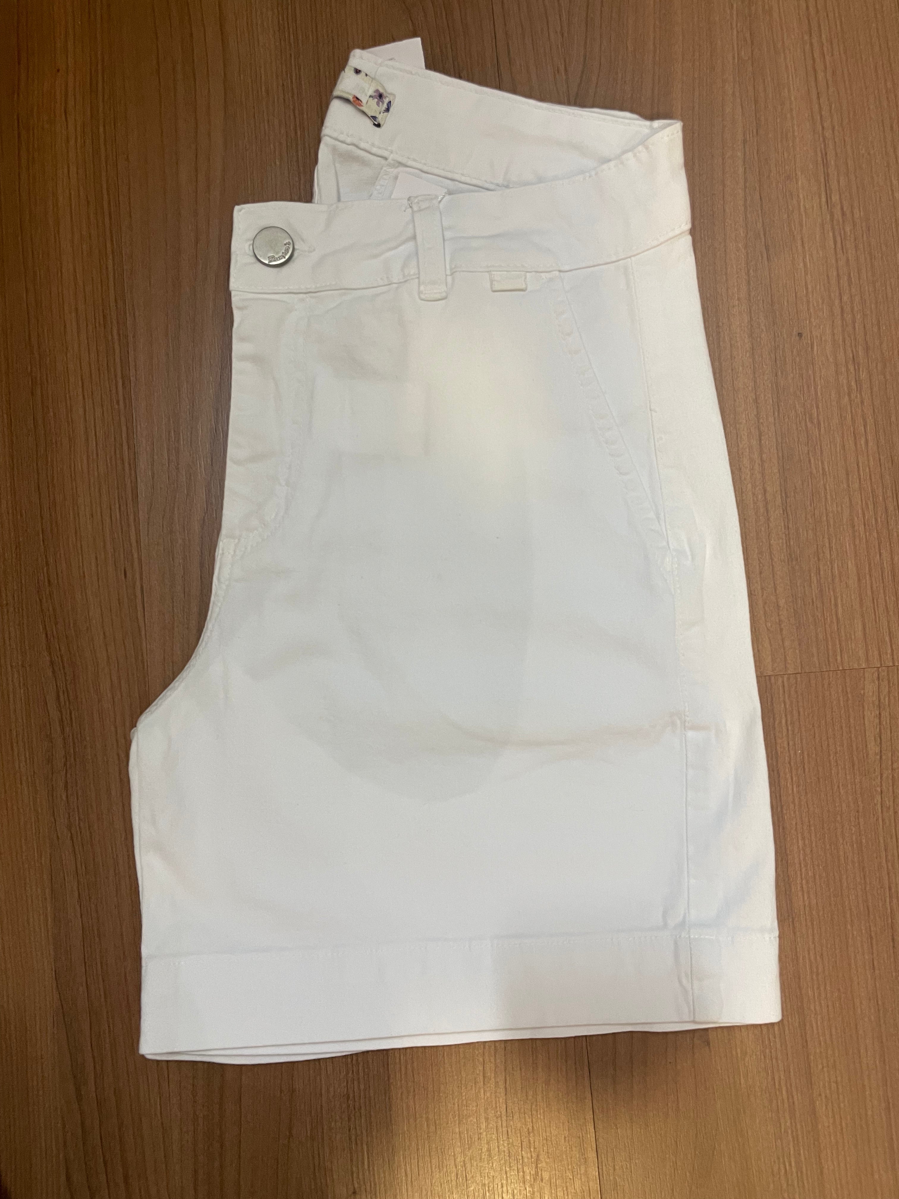 Bermuda branca sarja meia coxa - Zampers