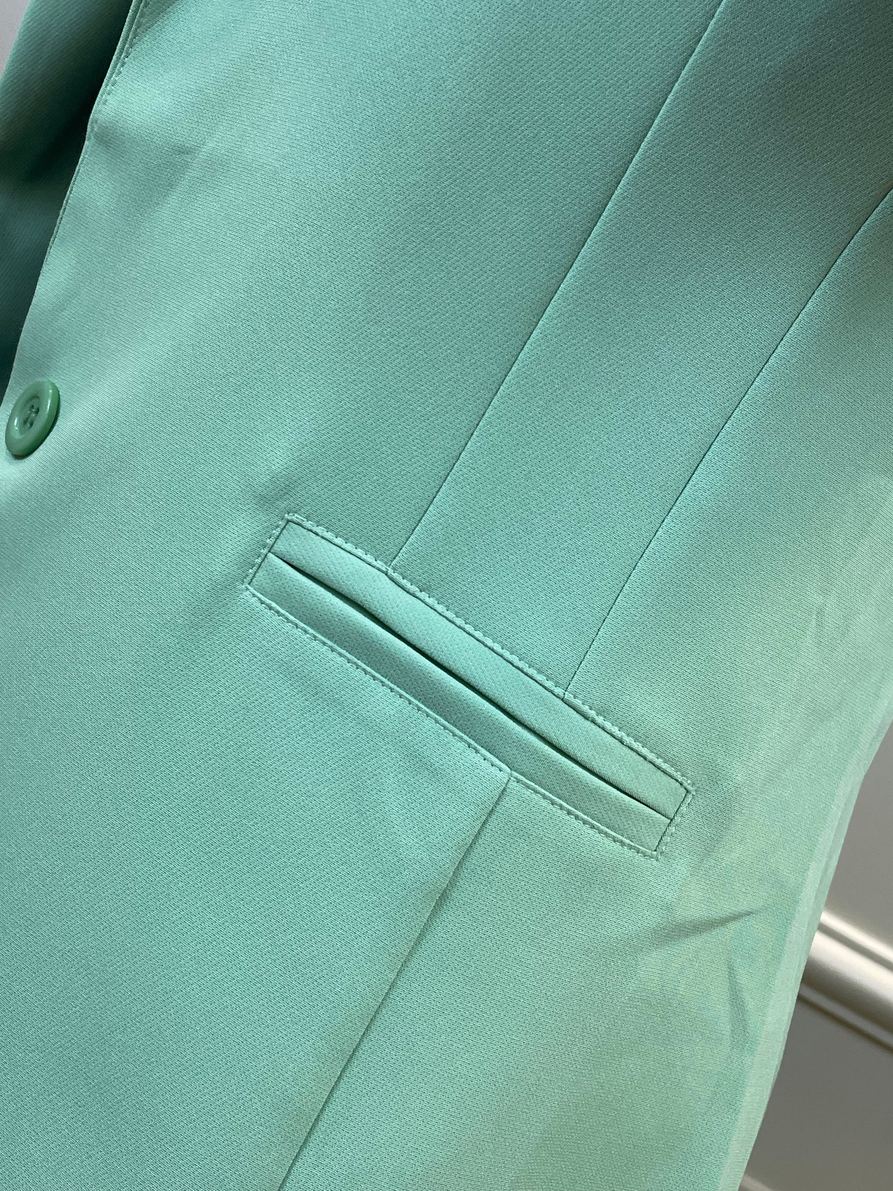 Colete alongado verde