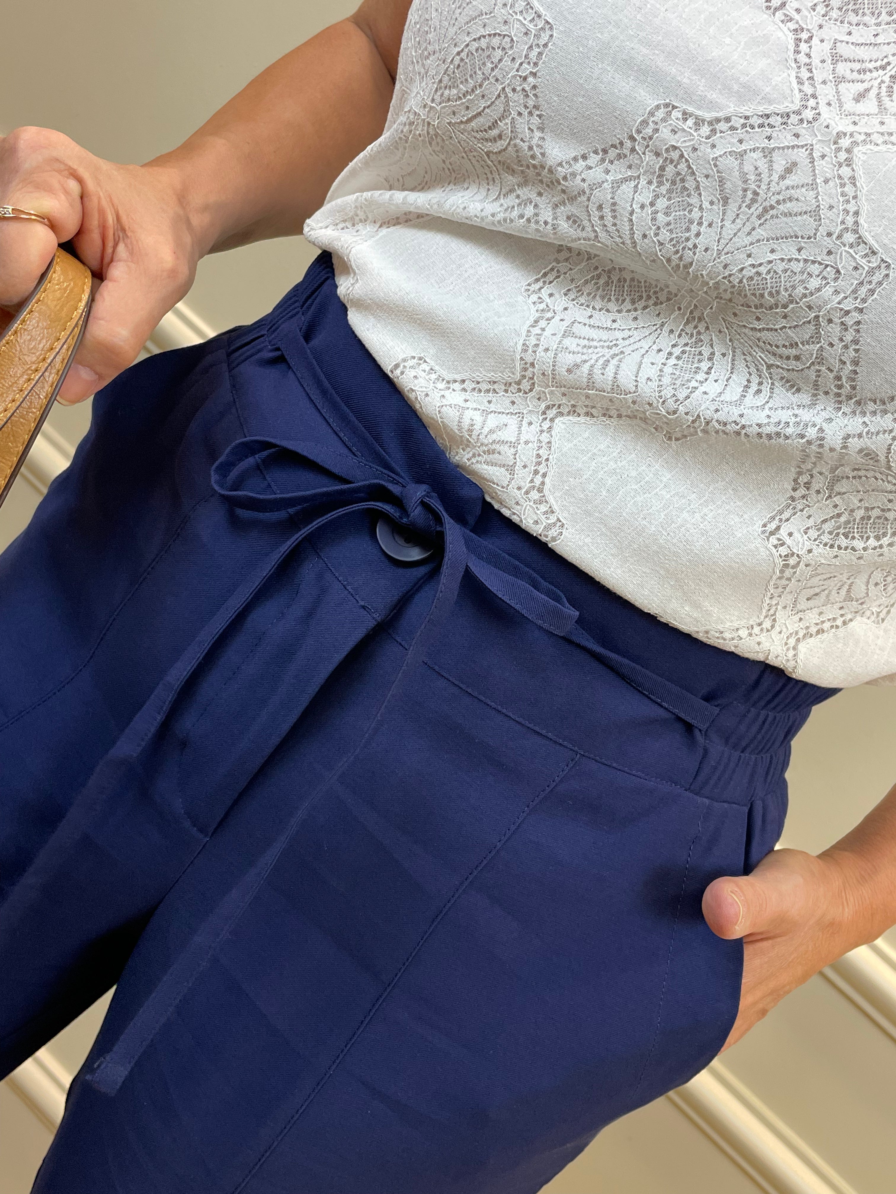 Calça jogger marinho - Factory