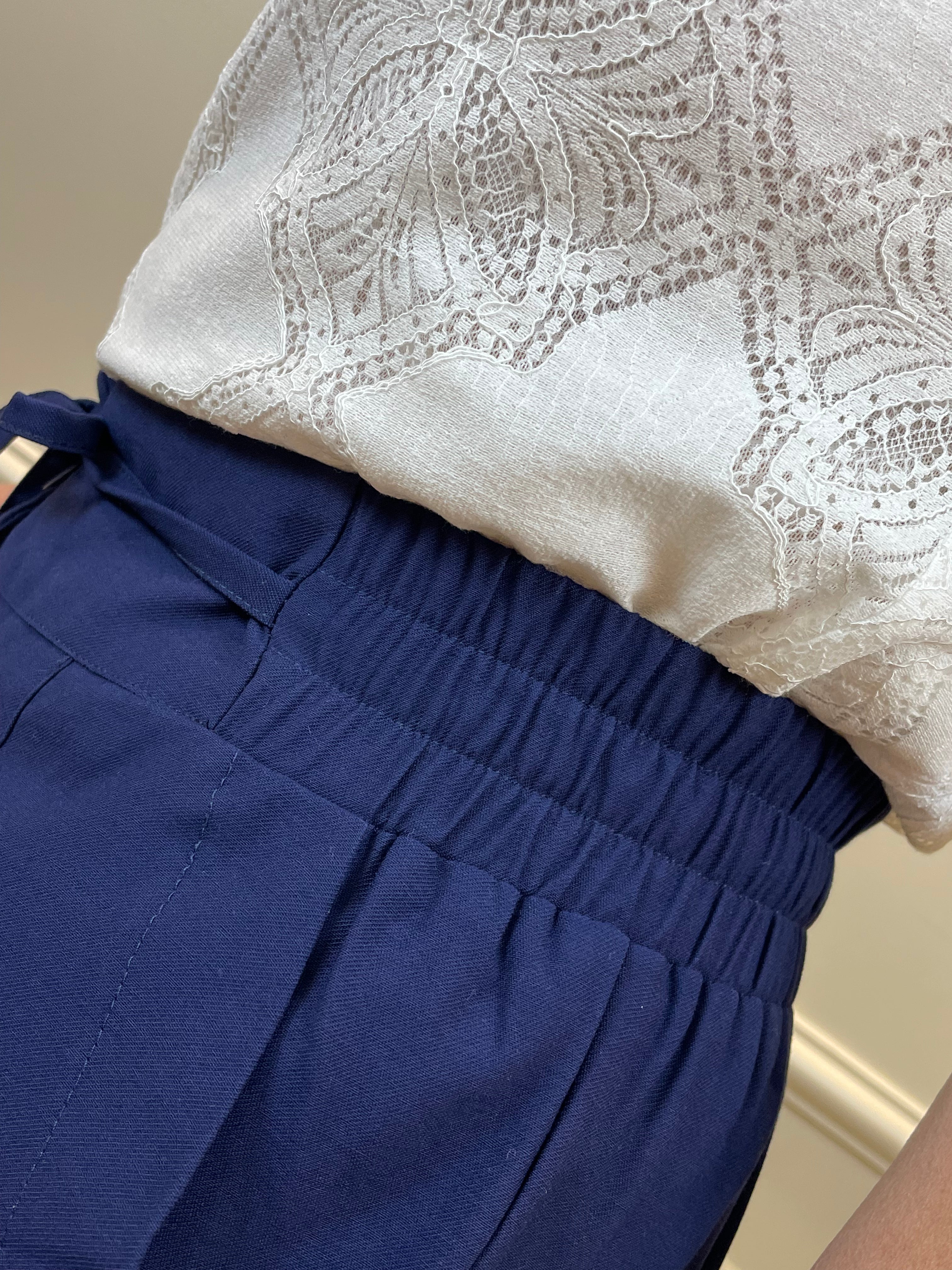 Calça jogger marinho - Factory