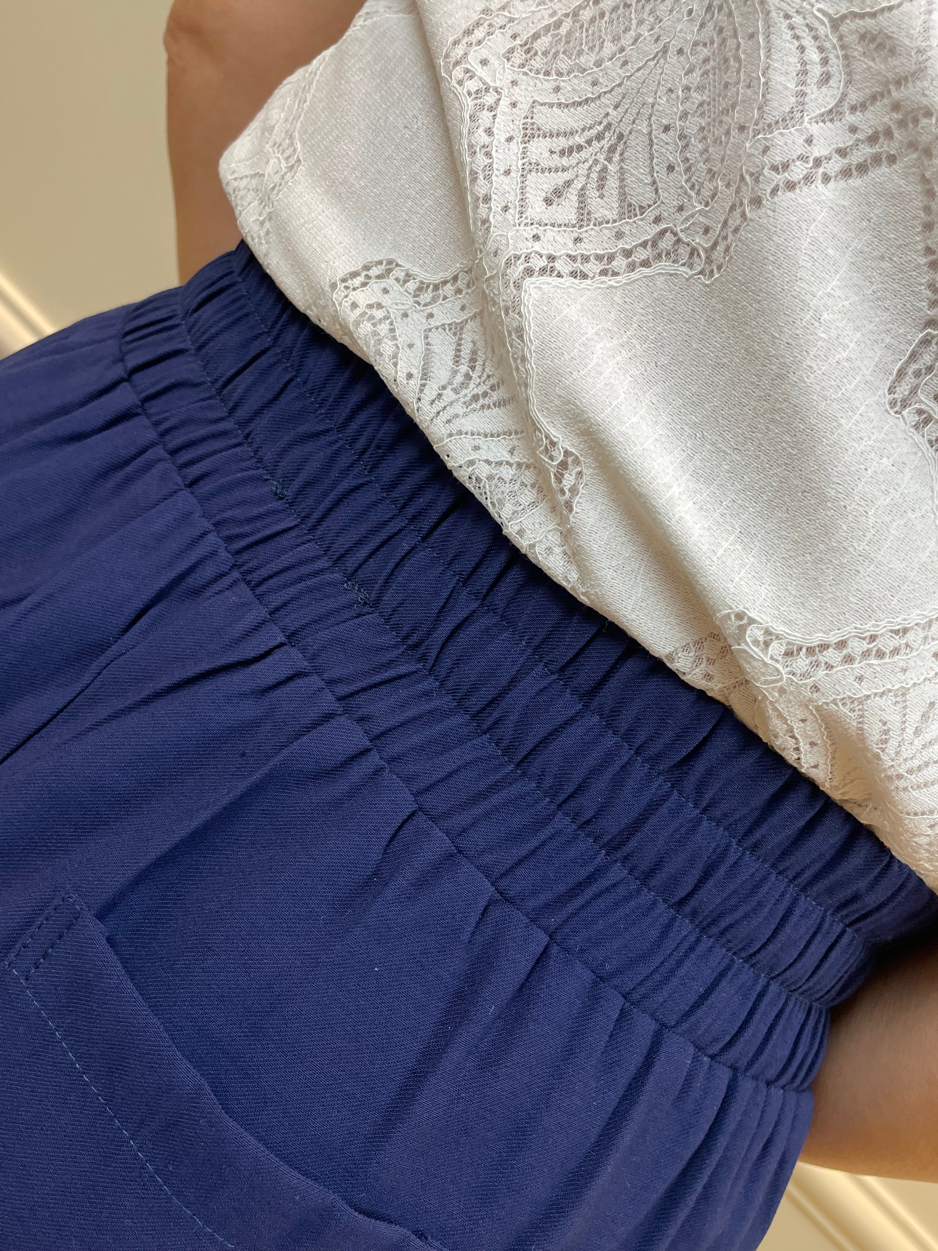 Calça jogger marinho - Factory