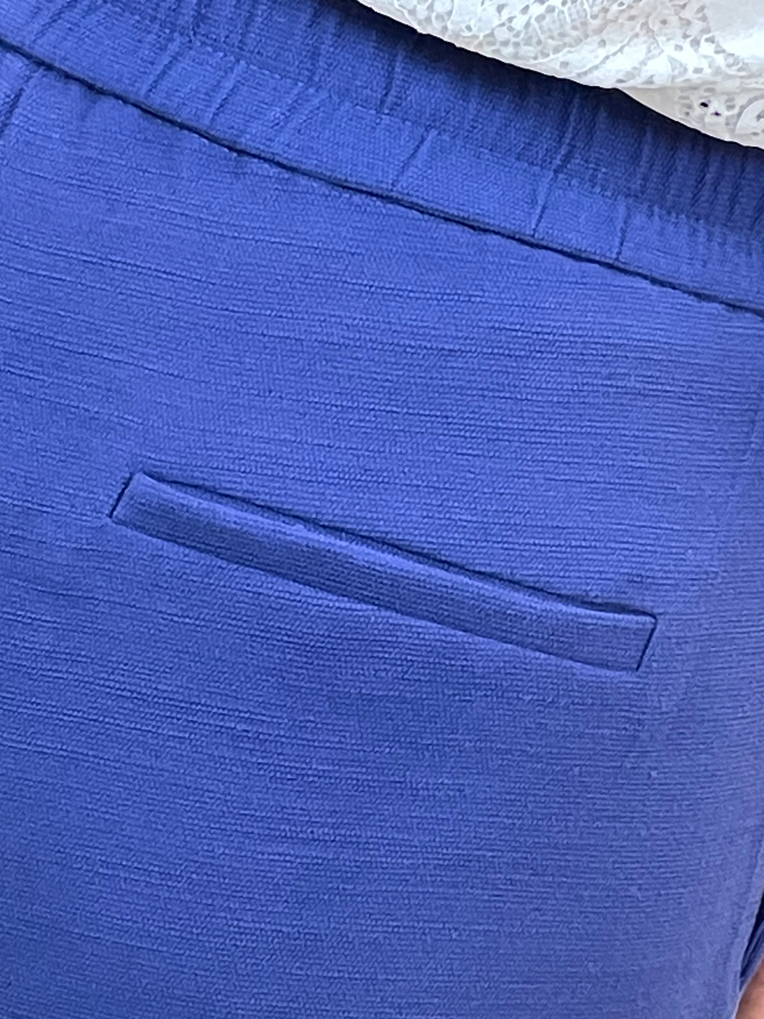 Calça alfaiataria marinho amarração cós - Seiki