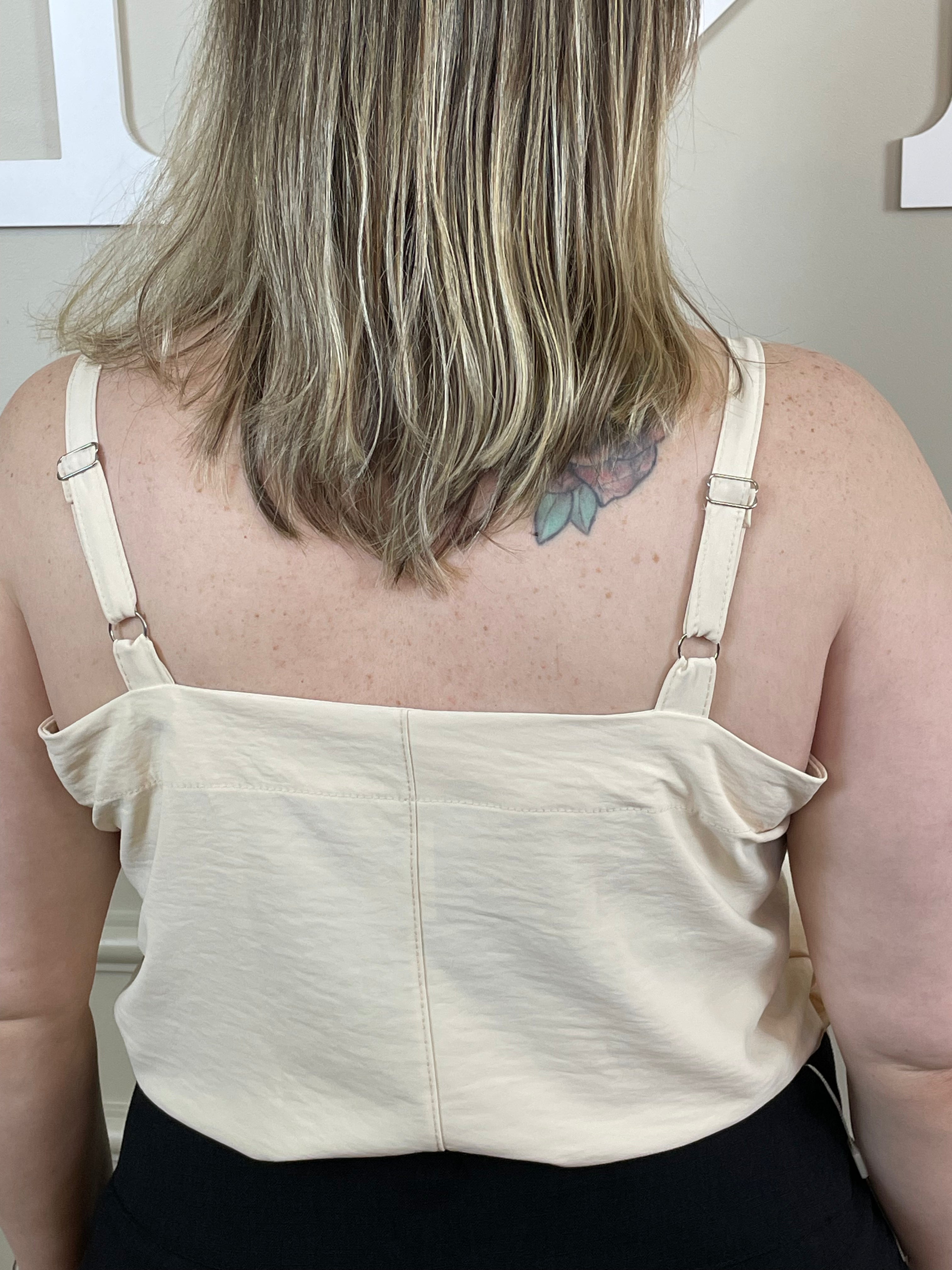 Conjunto calça alfaiataria preto cós