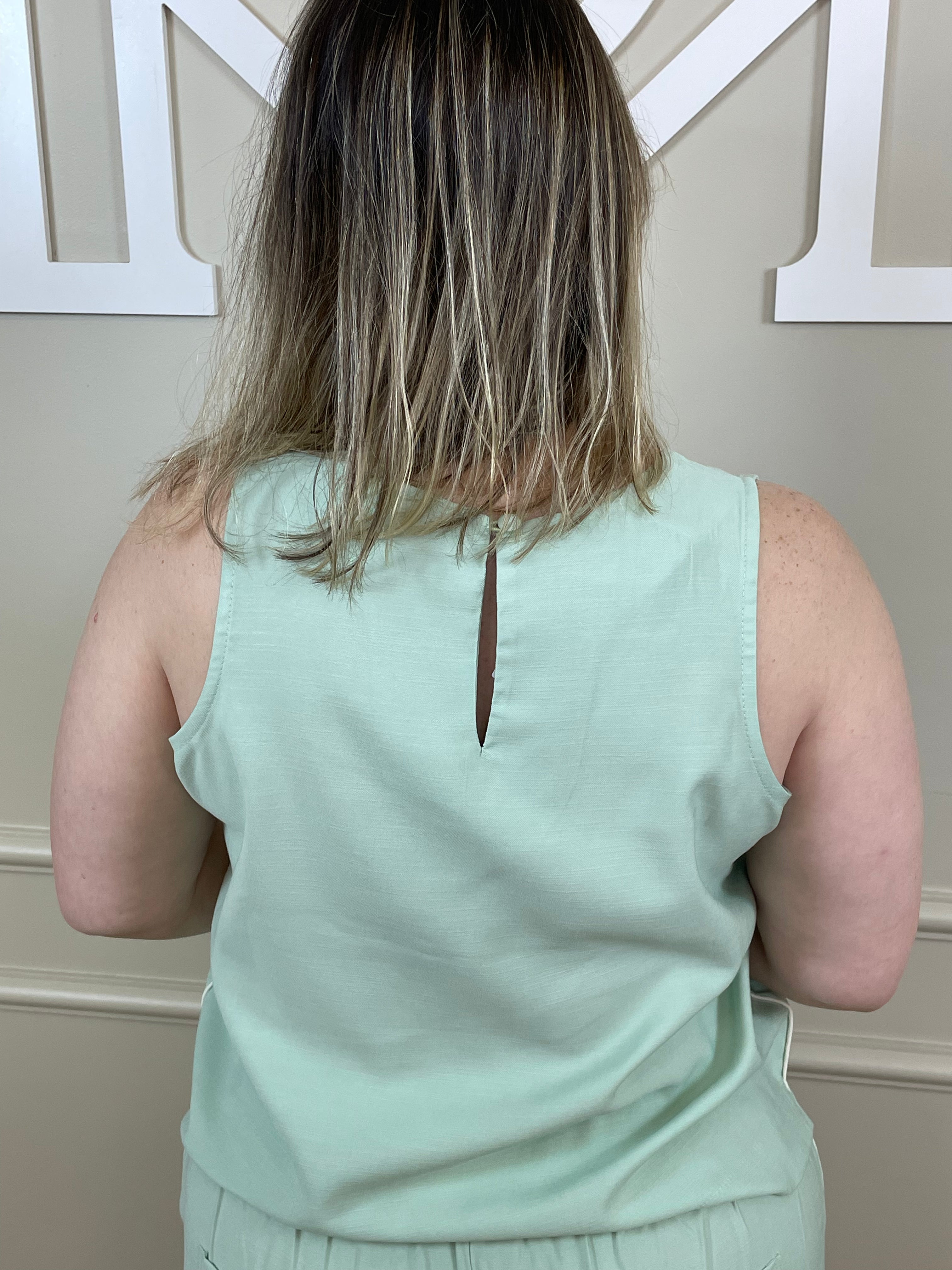 Conjunto short/regata verdinho - Factory