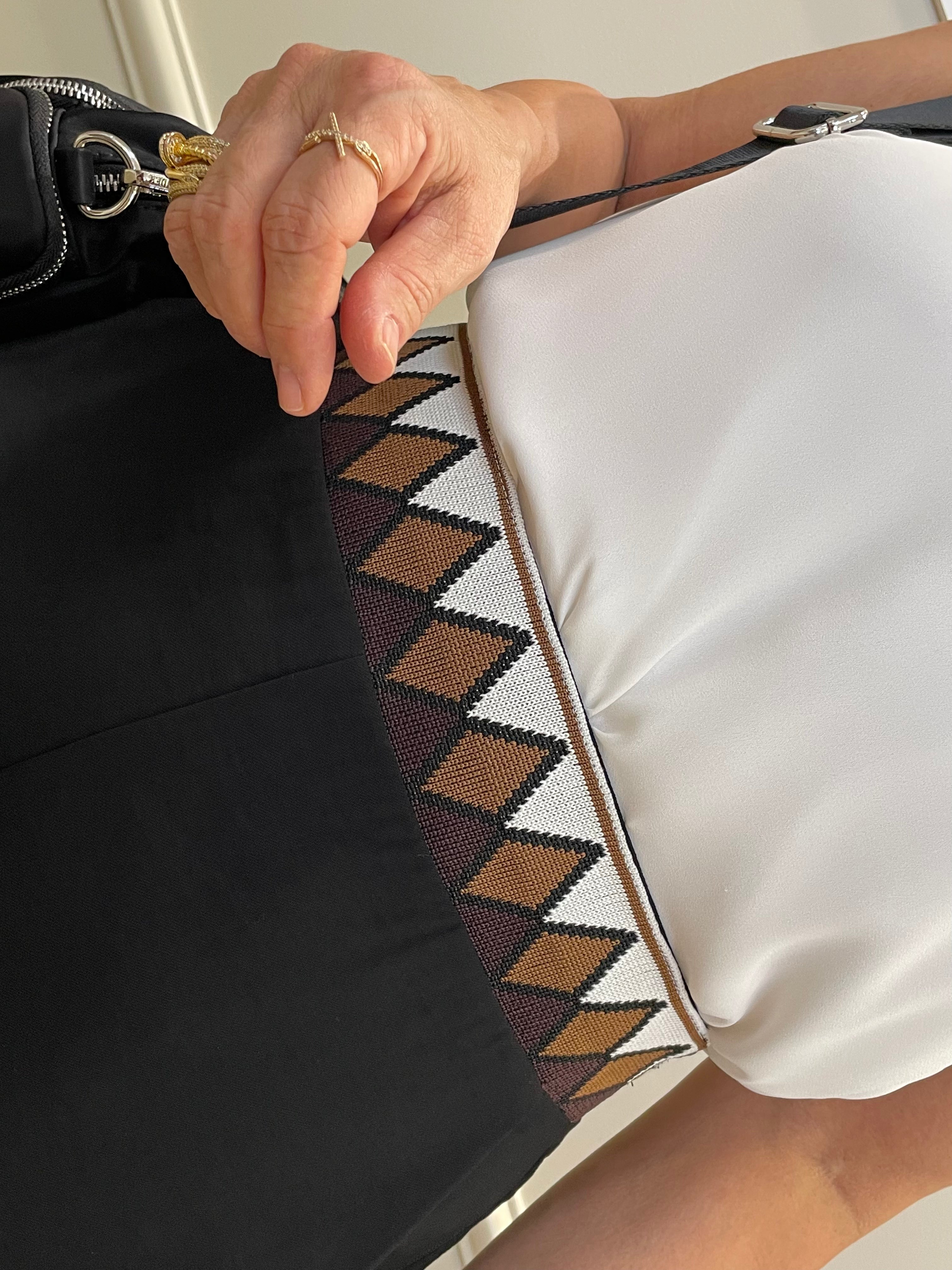 Short preto cós ribana