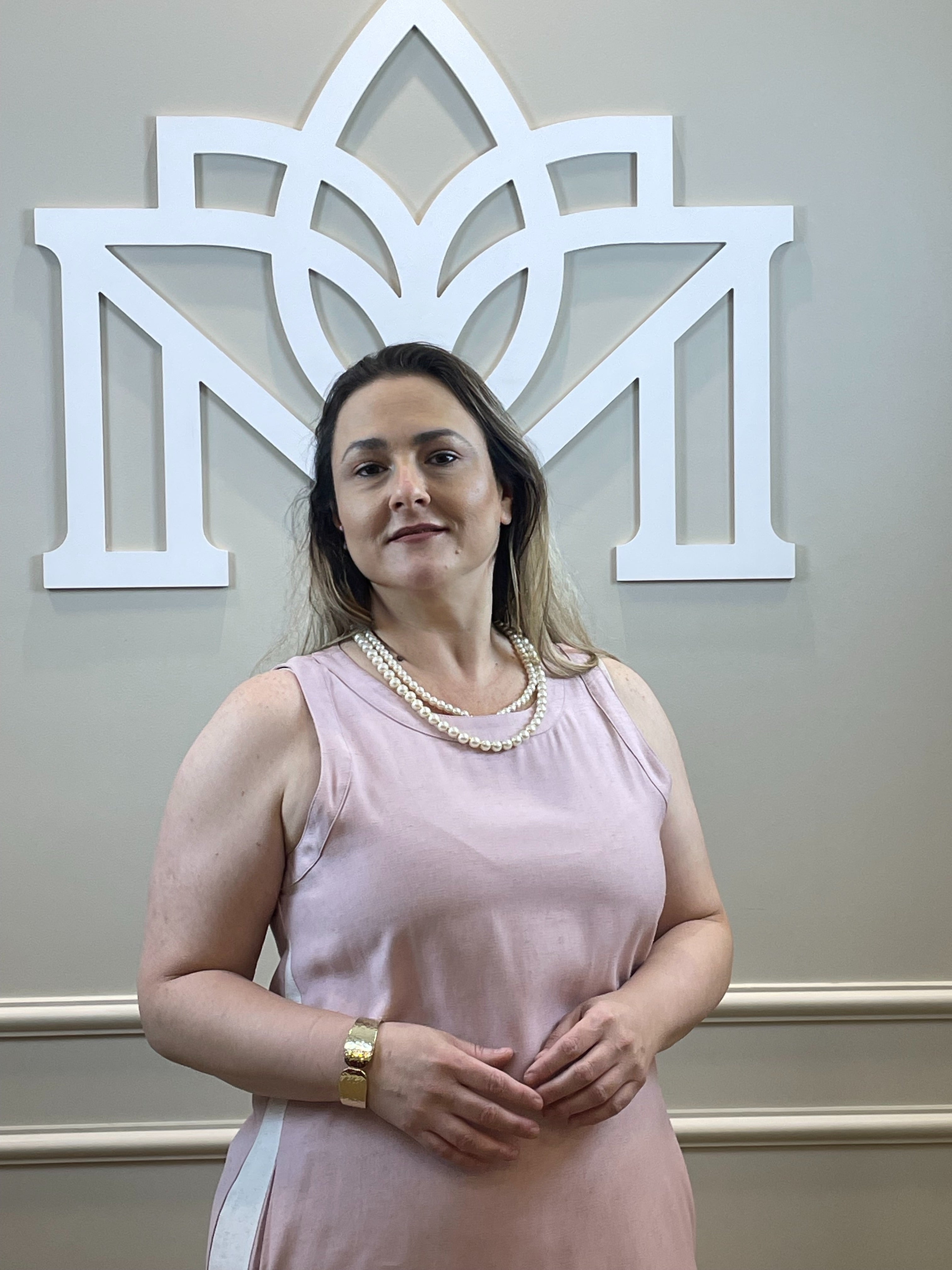 Vestido midi rosê com faixa off lateral - Seiki