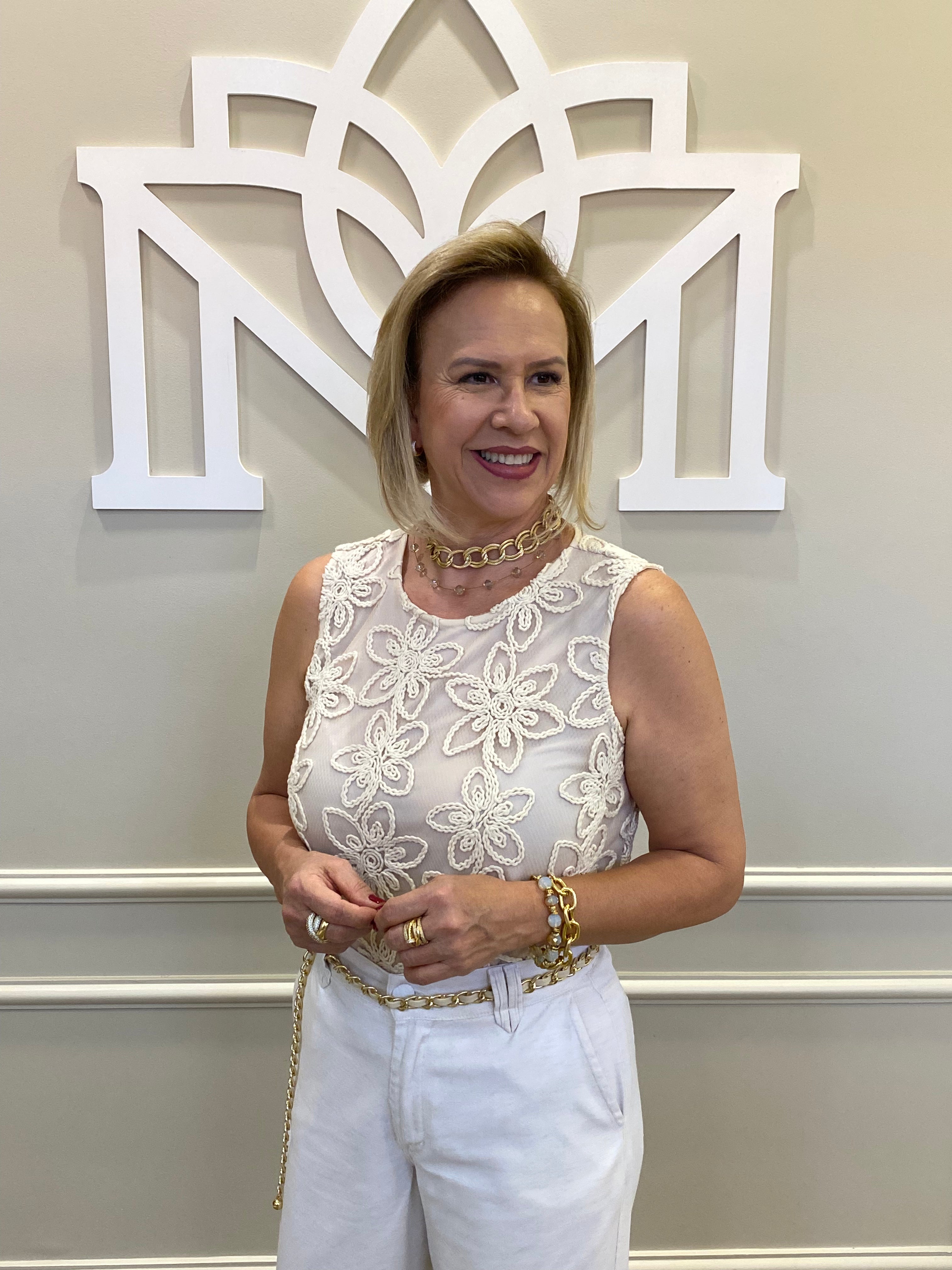 Blusa tulê off bordada - Seiki