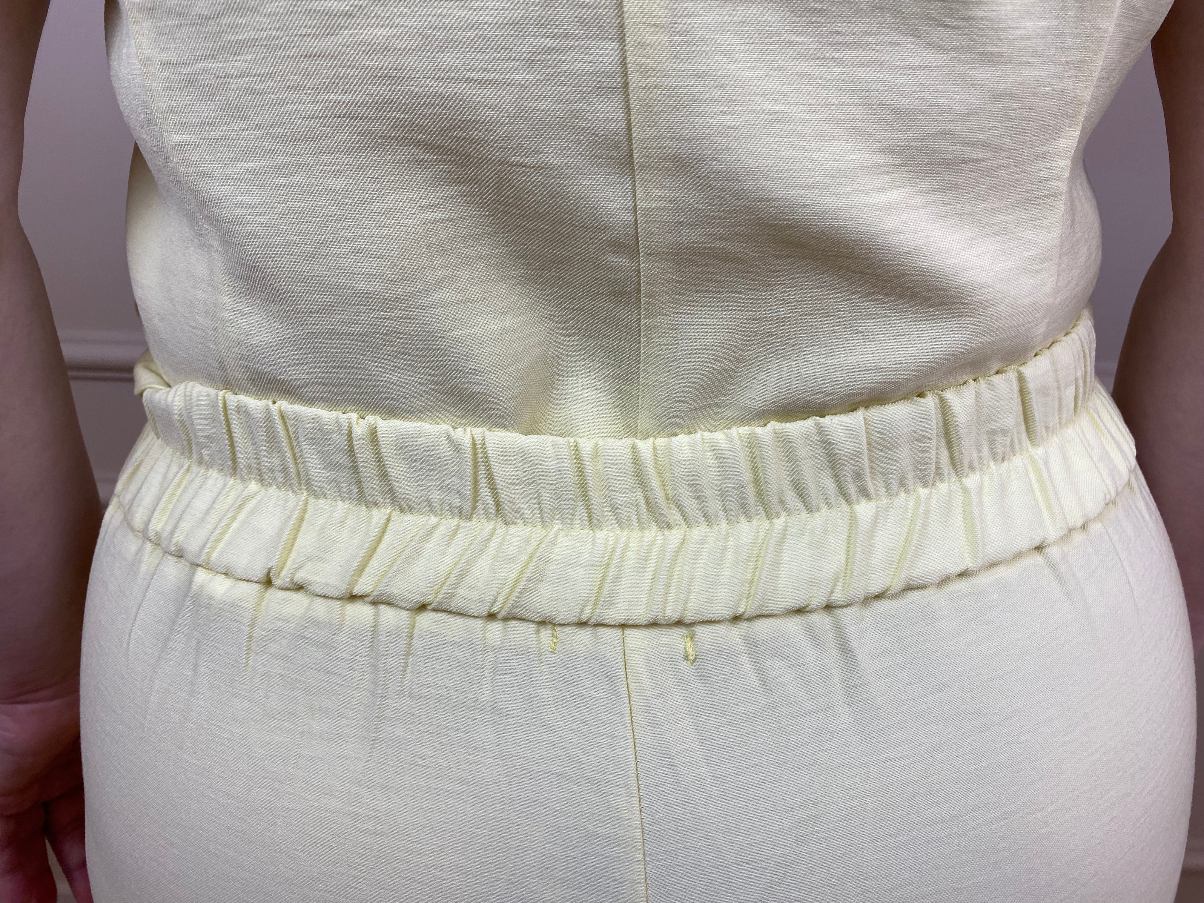 Conjunto capri/colete amarelo - Elabel