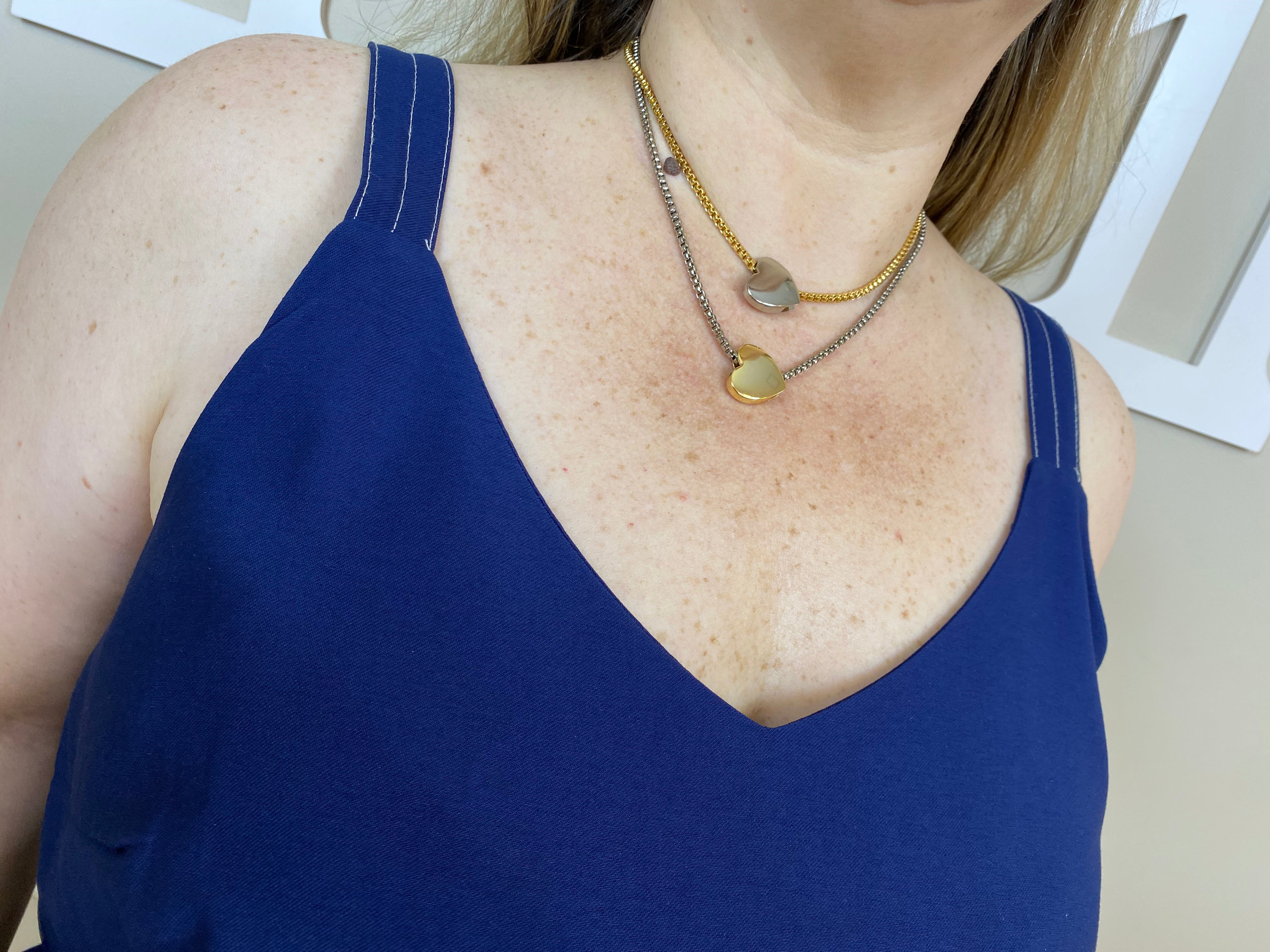 Conjunto calça alfaiataria regata marinho - Elaveste