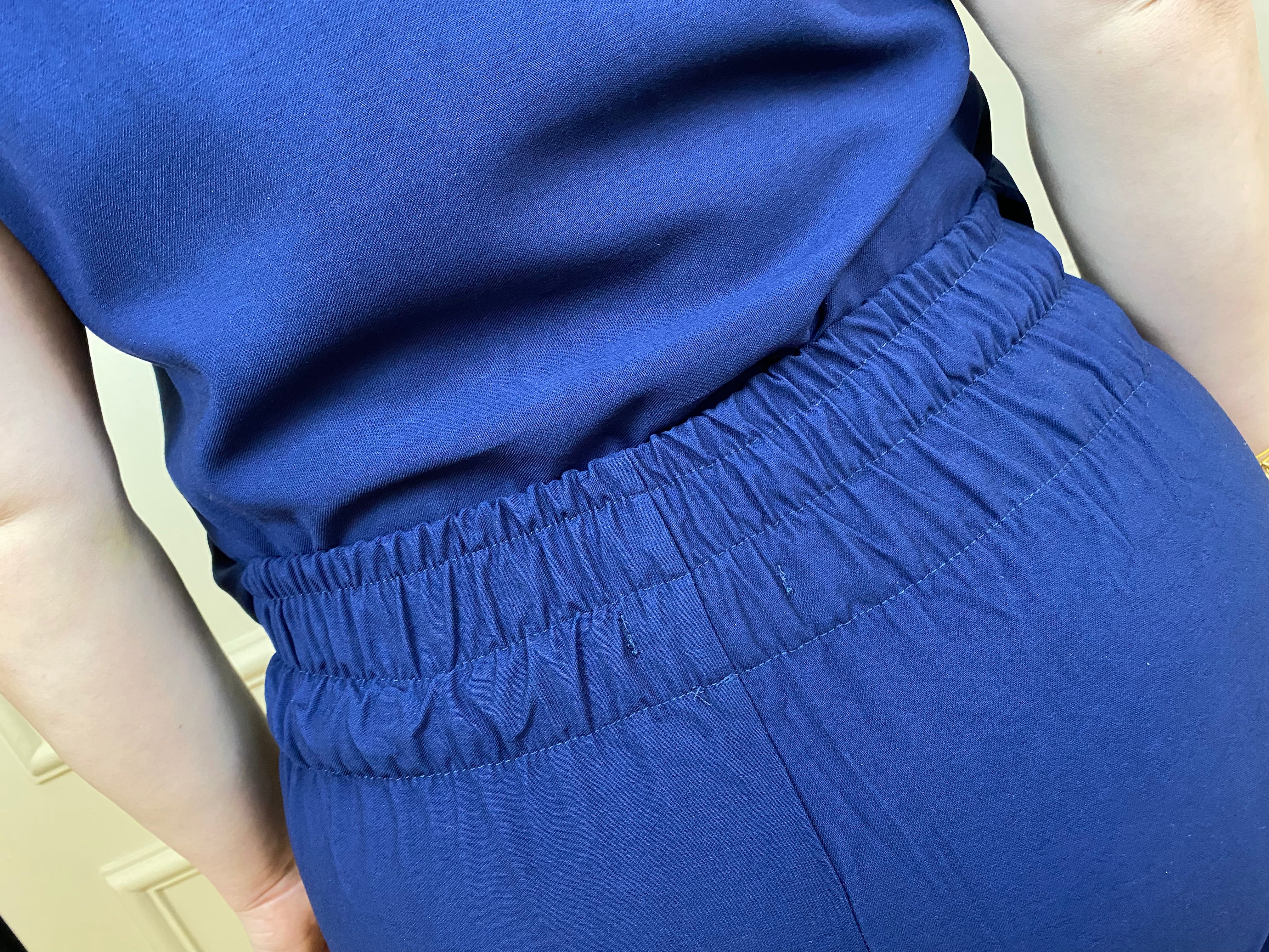 Conjunto calça alfaiataria regata marinho - Elaveste