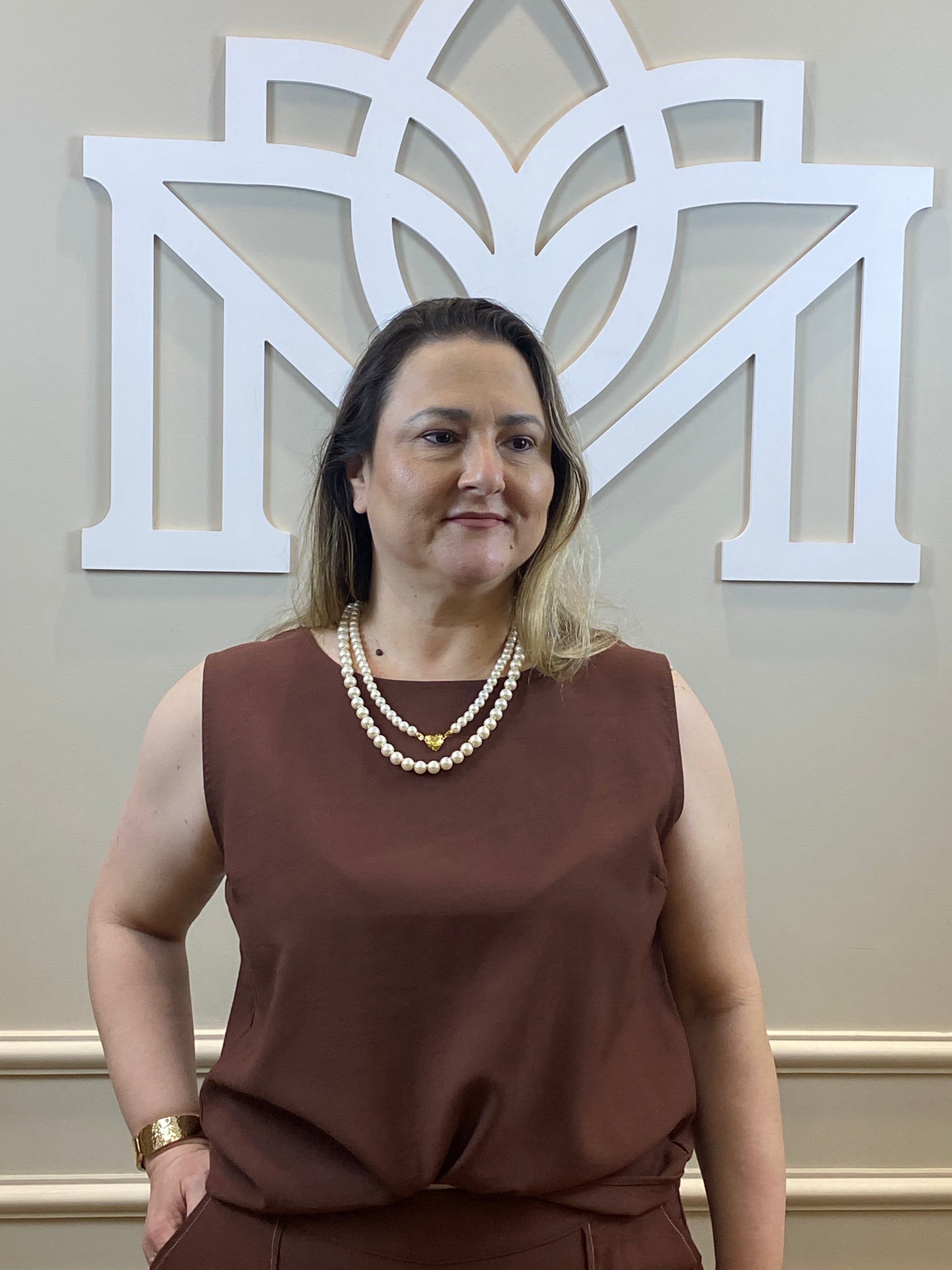 Conjunto pantacourt alfaiataria marrom