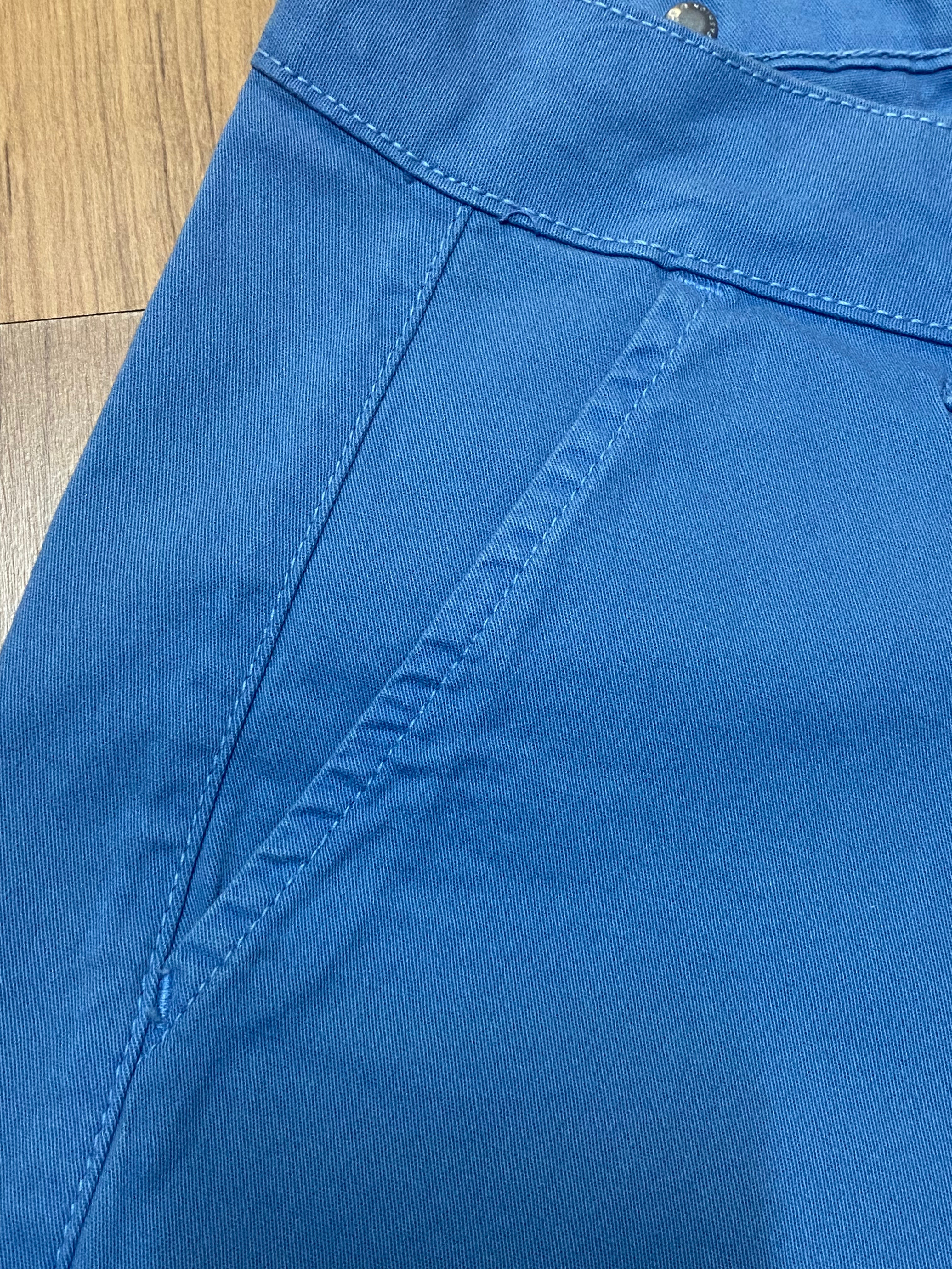 Bermuda azul denin sarja compida - Zampers