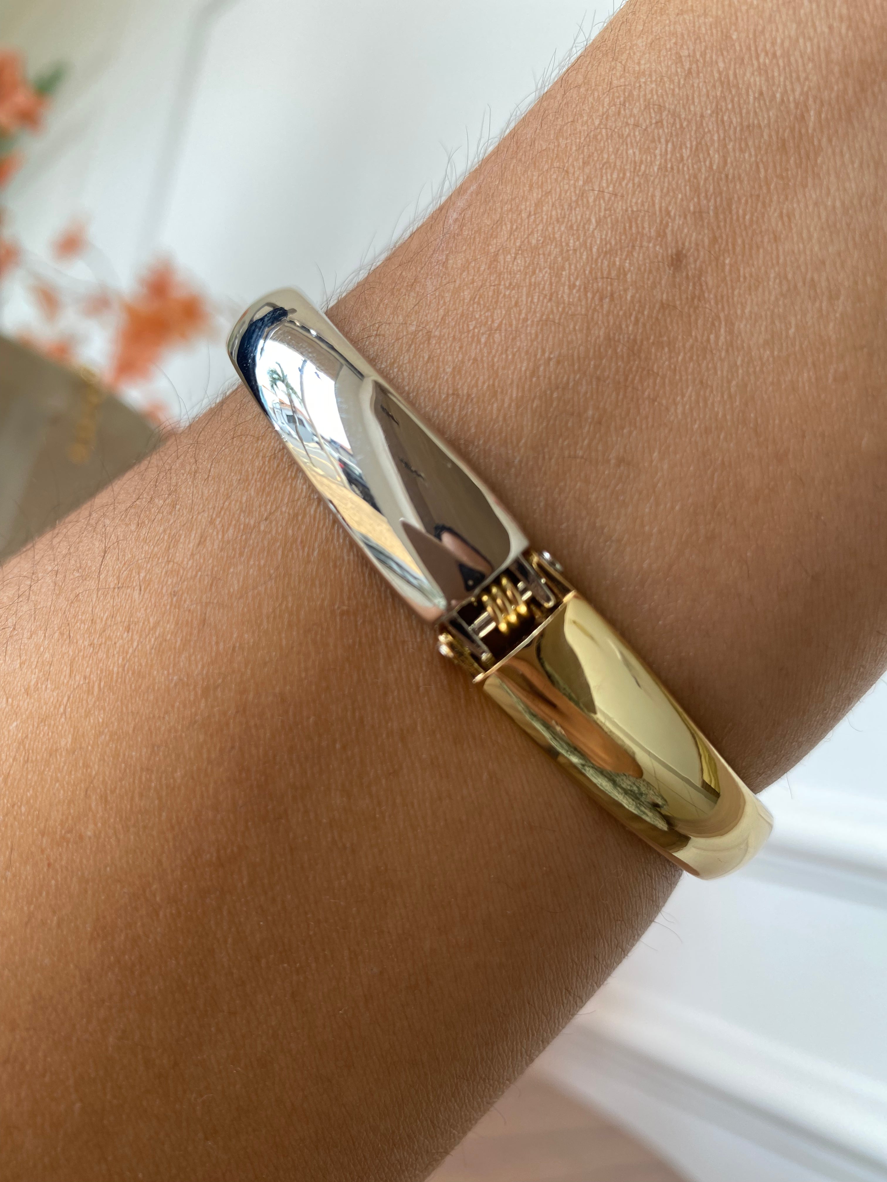 Bracelete dourado/prata coração noluxo