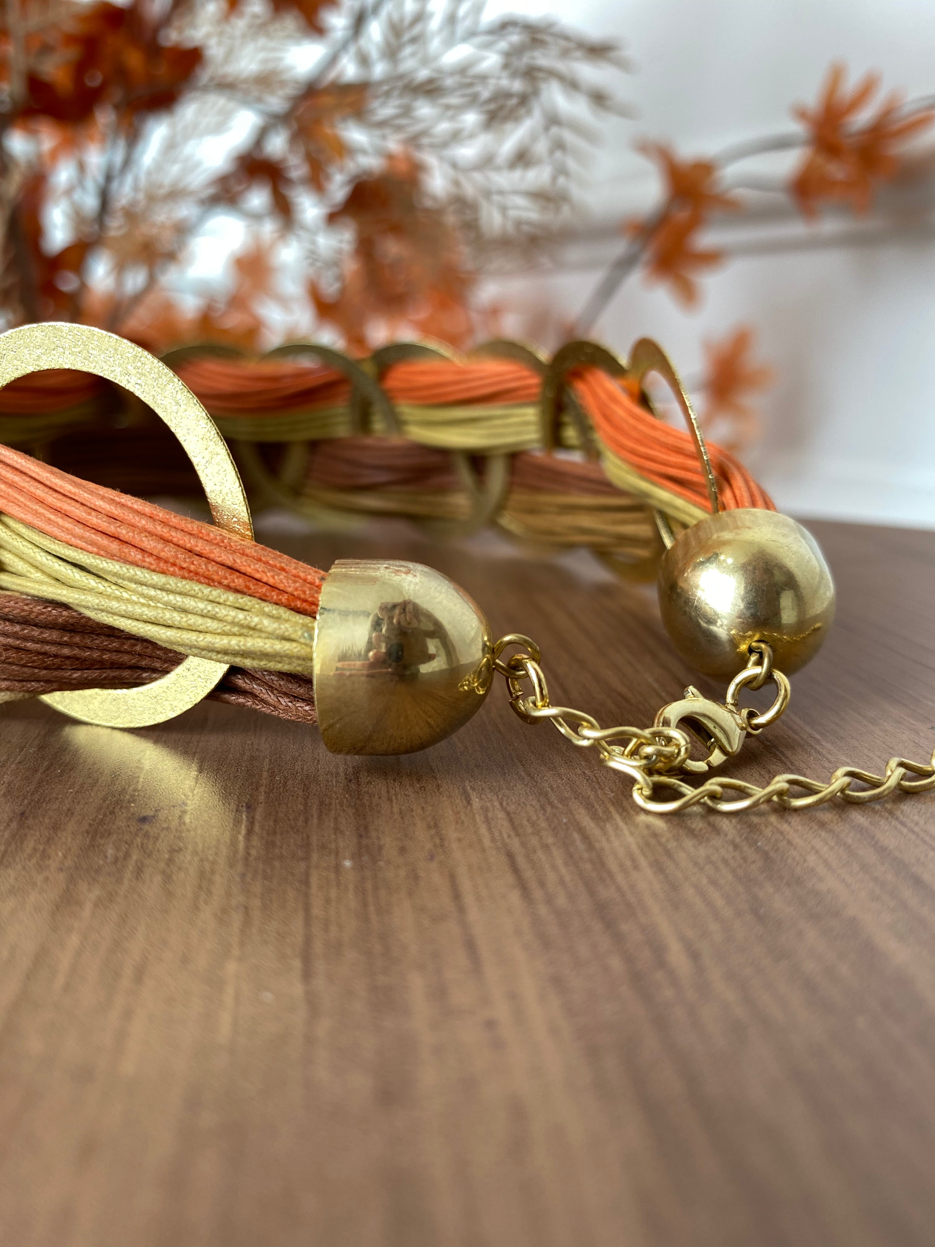 Choccker fio encerado tons terrosos lázara