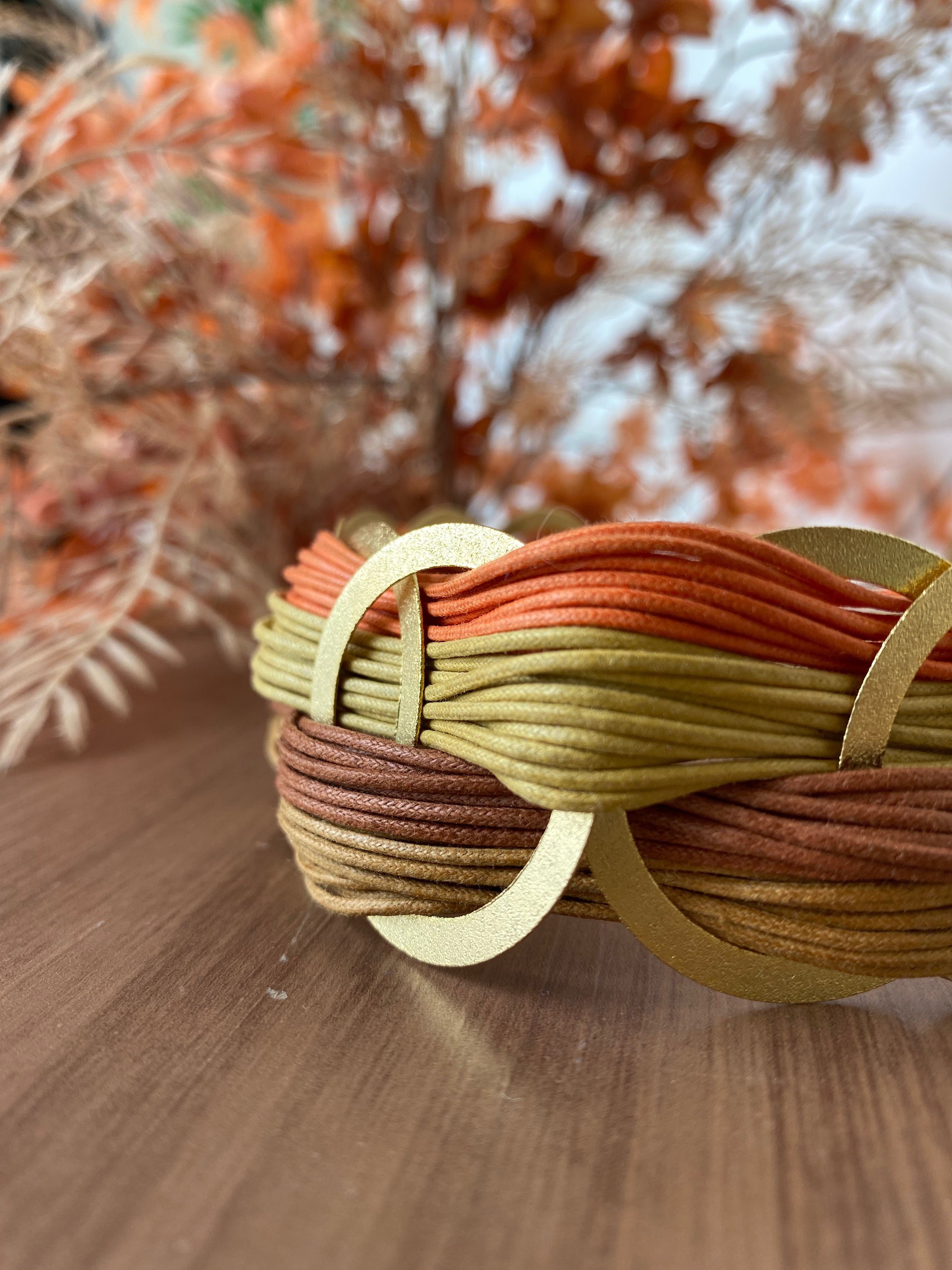 Choccker fio encerado tons terrosos lázara