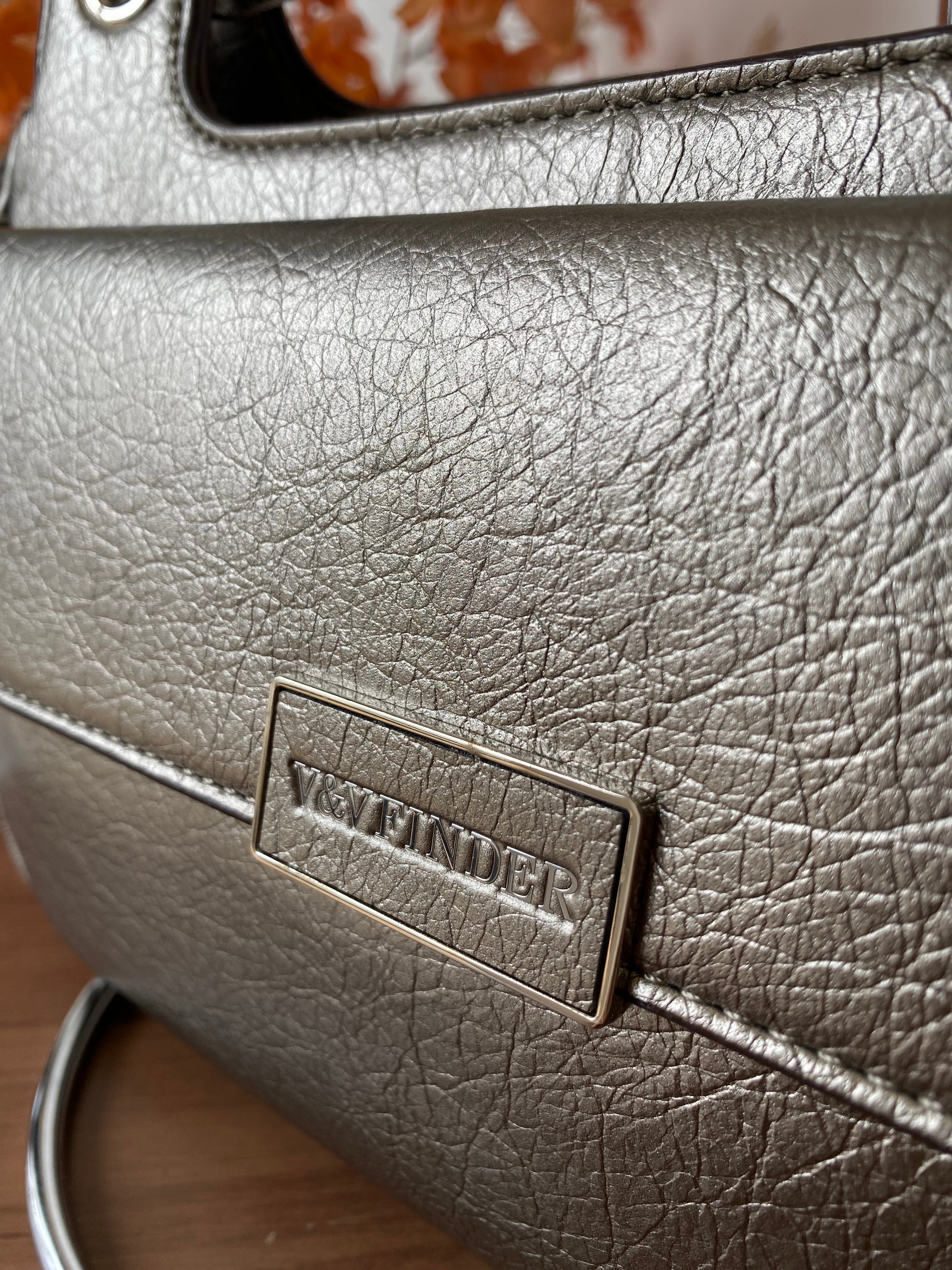 Bolsa prata velha alça corrente - Finder