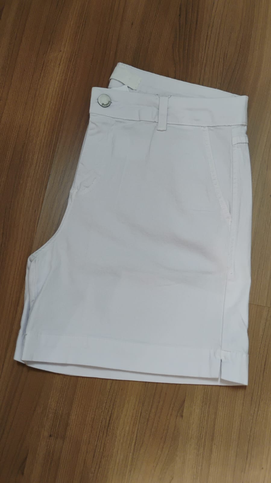 Bermuda sarja meia coxa branca - Zampers