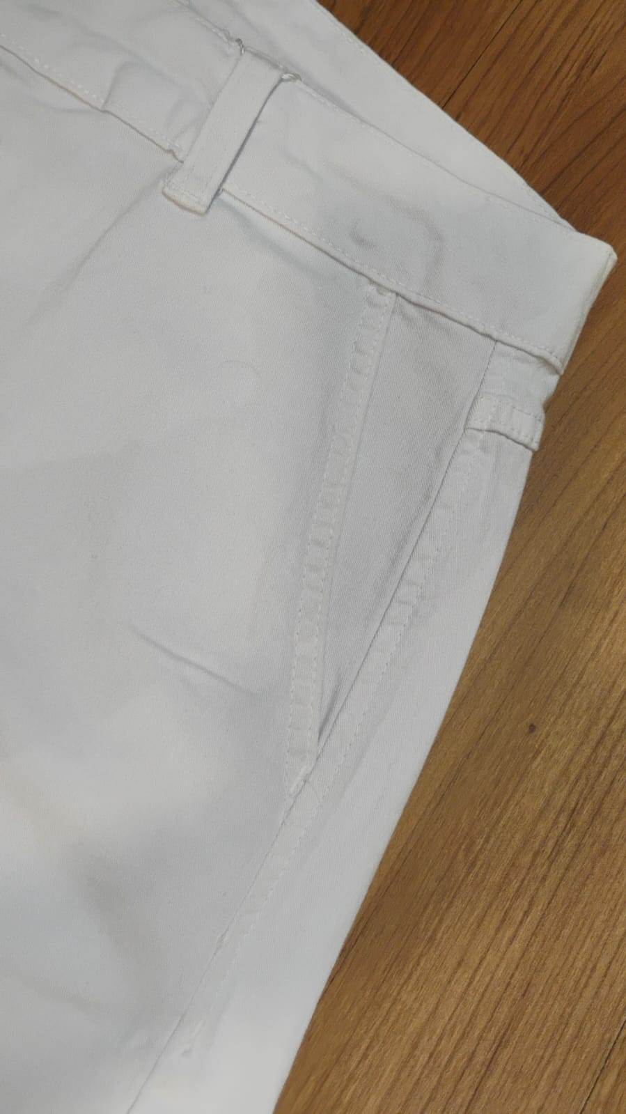 Bermuda sarja meia coxa branca - Zampers