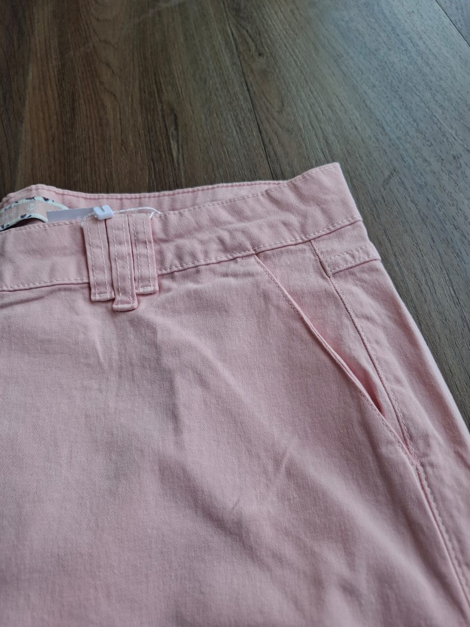 Bermuda sarja bolso faca rosa - Zampers