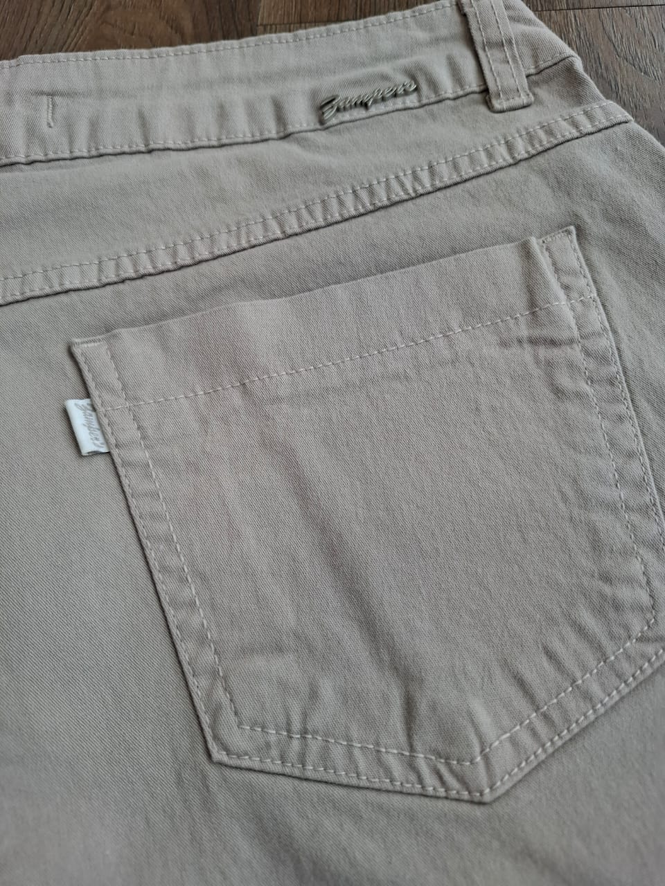 Bermuda sarja bolso faca bege - Zampers