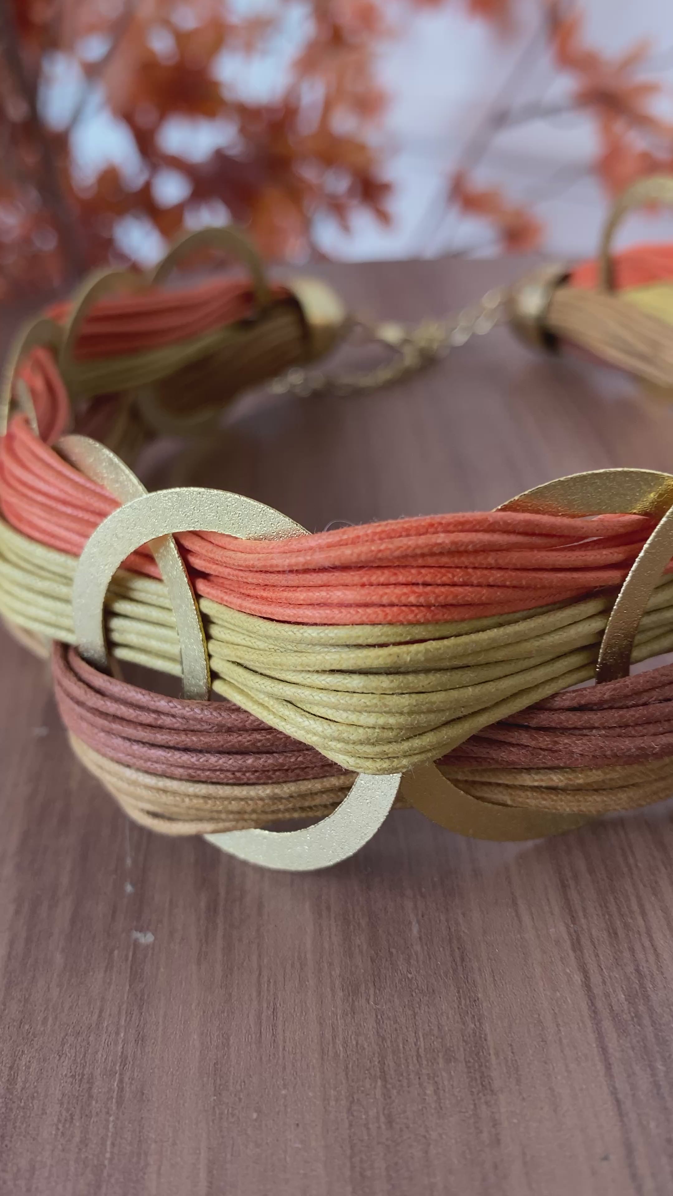 Choccker fio encerado tons terrosos lázara